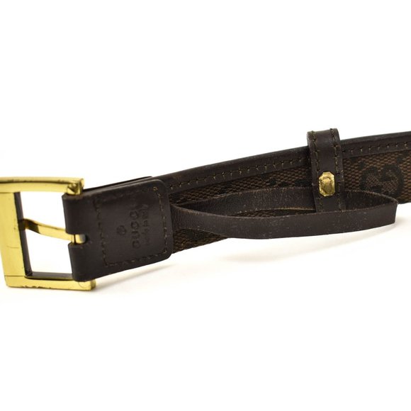 GUCCI: Dark Brown, Leather & \